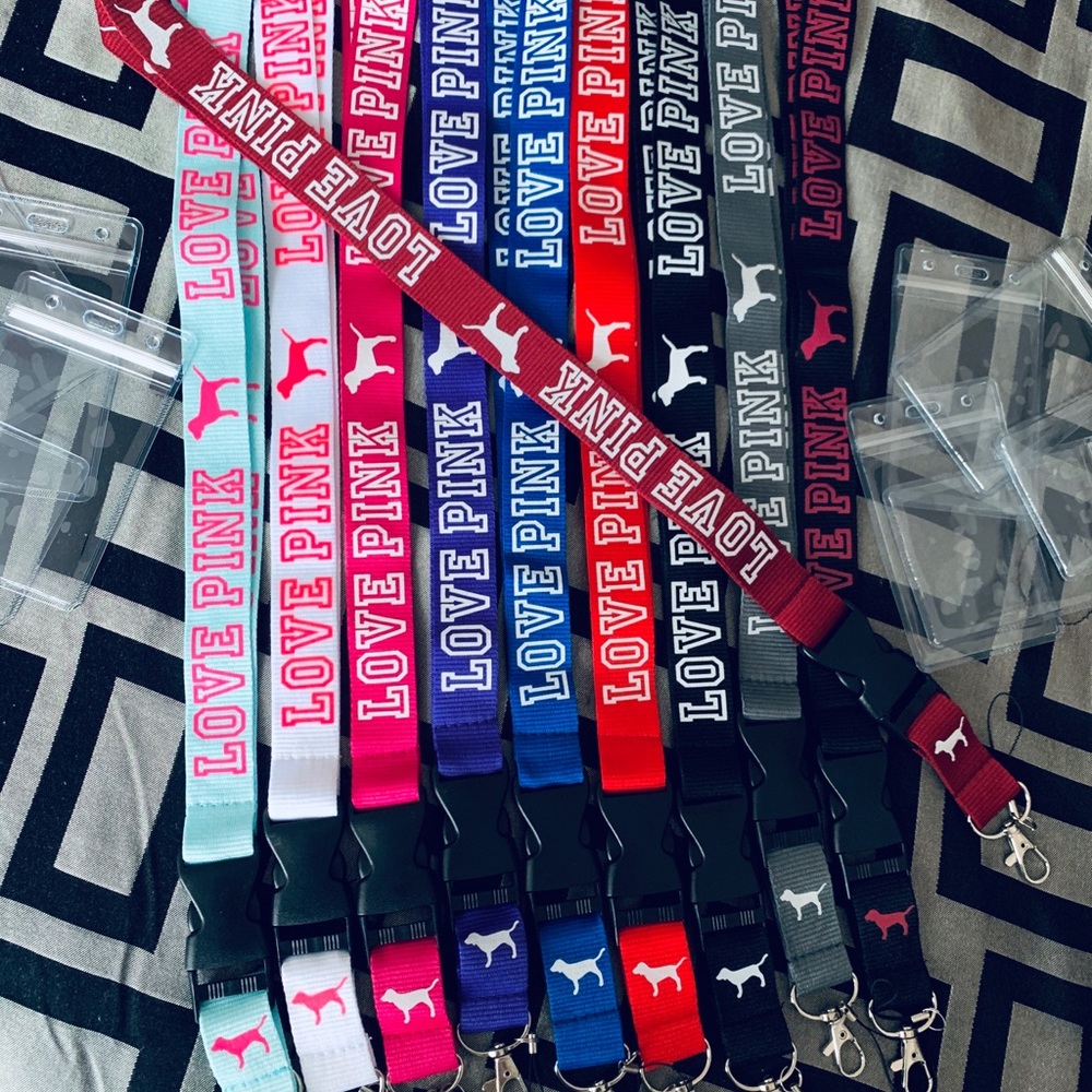 Victoria secret pink lanyard 1” wide $25 for 10